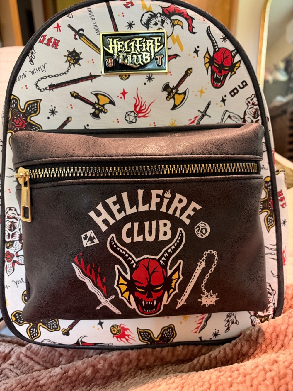 Bioworld Stranger Things Hellfire Club Mini Backpack ❤️🔥